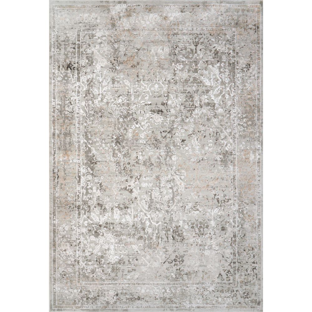 Dynamic Rugs 3150-197 Renaissance 5.3 Ft. X 7.7 Ft. Rectangle Rug in Ivory/Grey/Rust